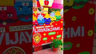 Dussehra Celebration for school ideastrendingshorts youtubeshorts papercraft [upl. by Ymrej]