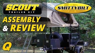 SmittyBilt Scout Trailer and Tent Assembly amp Overview [upl. by Ymarej]