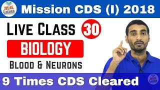 600 PM Live Session by Vivek Sir  Mission CDS I amp AFCAT1 2018 Blood amp NeuronsDay30 [upl. by Sherri]