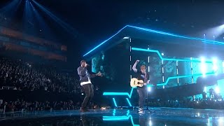 Ed Sheeran – Castle On The Hill amp Shape Of You feat Stormzy Live from the Brit Awards 2017 [upl. by Cynera]