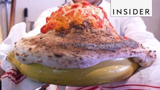 NYC Italian Restaurant Makes A Pasta Volcano [upl. by Lot366]