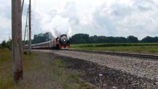 Southern Pacific GS4 4449 at Decatur MI [upl. by Ramyar956]