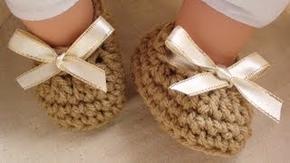 Crochet Craft Show Baby Booties  3 to 6 mths old [upl. by Papagena653]