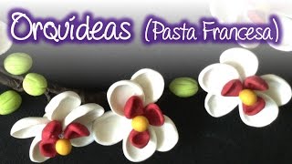 Orquideas de pasta francesa  Cold porcelain Orchids [upl. by Nnewg88]