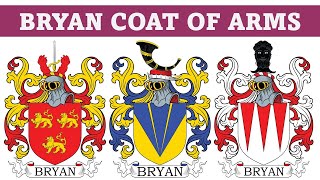 Bryan Coat of Arms amp Family Crest  Symbols Bearers History [upl. by Laehctim260]