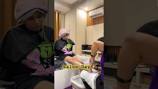 Salon Day✨ youtubeshorts shorts minivlog [upl. by Llerol324]