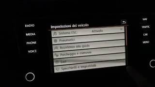 Disattivazione ESC su Golf MK7 TGI  Disable ESP on Golf MK7 TGI CNG [upl. by Conover]