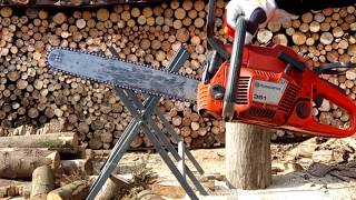 Chainsaw Husqvarna 351 CUTTING WOOD [upl. by Valer]