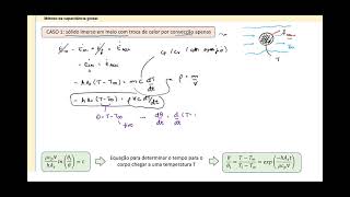 Transferência de Calor I  Aula 16  Método da capacitância global  Transiente [upl. by Millman]