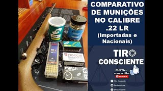 Comparativo entre munições calibre 22 LR nacionais e importadas utilizando Rifle CBC 8022 [upl. by Nitas]