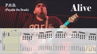 Alive  POD  Guitar Tab [upl. by Lily]