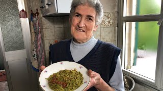 Watch Cicci make nettle taglierini  Pasta Grannies shorts [upl. by Otilia]