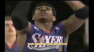 Allen Iverson 35pts vs NY Knicks AHouston LSprewell 0102 NBA [upl. by Trabue]