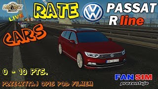 ETS2  RATE CARS  VW PASSAT R Line [upl. by Anneliese]