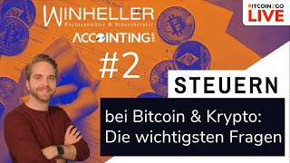 Bitcoin Steuern  Staking Haltefrist Tipps amp AMA mit Winheller [upl. by Nysa]