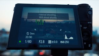 HOW TO SETUP A TIMELAPSE ON THE SONY RX100 VII [upl. by Hanfurd]