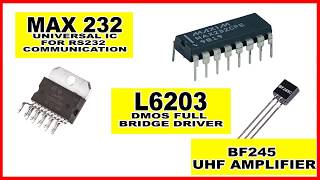 MAX232  6203 MOTOR DRIVER  BF245C UHF AMPLIFIER [upl. by Prentice]