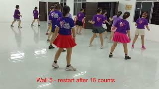 Tong Tong Chiang line dance [upl. by Katherin]