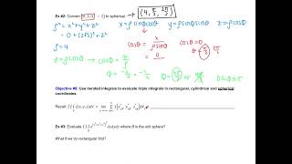 Calc 3 158 Notes Triple Integrals in Spherical Coordinates [upl. by Rawden]