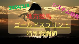 【地方競馬重賞予想】2024年1月8日佐賀7R ゴールドスプリント [upl. by Sosthena962]