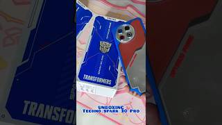 UNBOXING TECHNO SPARK 30 PRO TRANSFORMER EDITION OPTIMUS PRIME [upl. by Franny]