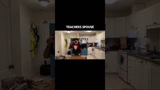 What It’s Like Being a Teacher’s Spouse 🖍️SpousesOfTeachers magicday teachers funnycouple [upl. by Nairb]