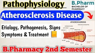 atherosclerosis pathophysiology b pharmacyatherosclerosis pathophysiology in hindiarteriosclerosis [upl. by Ysset]