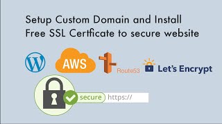 Setup Custom Domain and Install Free SSL Certificate to AWS route 53 [upl. by Riocard]