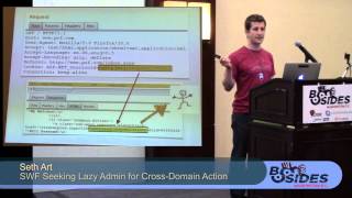 BSides DC 2014  SWF Seeking Lazy Admin for CrossDomain Action [upl. by Scrivens]