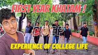 FIRST YEAR KHATAM😀FY experience coep Last day  coepians se baatchit❤️ collegelife pune [upl. by Uda]