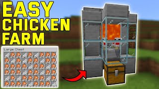 EASY Automatic Chicken Farm in Minecraft 121 BedrockMcpePs4Xbox [upl. by Mei]