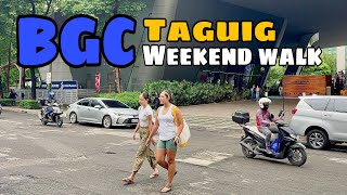 BGC TAGUIG Weekend Walk Tour 2024  Taguig City Philippines [upl. by Sura]