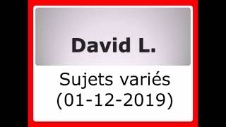 DavidSujets varés01122019 [upl. by Assilav727]