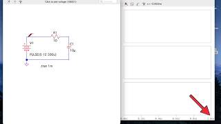 Simple Time simulation for RC Circuit in LTSpice [upl. by Scutt]