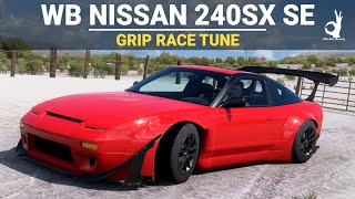 Forza Horizon 5 Tuning  1993 Nissan 240SX SE  Rocket Bunny Widebody Race Build Tune amp Gameplay [upl. by Mia]