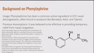 Proposal to End Use of Phenylephrine in OTC Nasal Decongestants [upl. by Dranyer379]