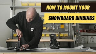 How To Mount Your Snowboard Bindings [upl. by Irrak]