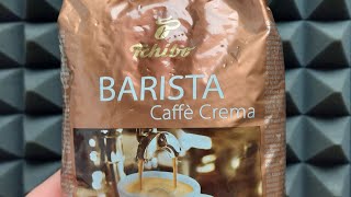 Tchibo Barista Caffé Crema UNBOXING teszt [upl. by Nylissej277]