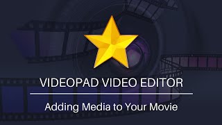 How to Add Video Audio and Image Files  VideoPad Video Editor Tutorial [upl. by Nanreik]