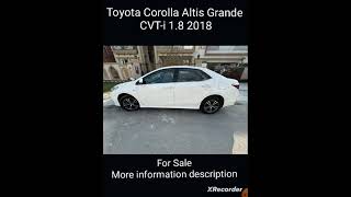 Toyota Corolla Altis Grande CVTi 18 2018All docments are available03454462609 [upl. by Gavrilla192]