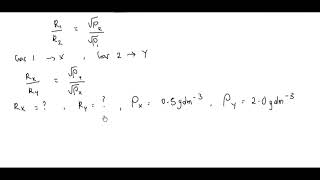 The densities of two gases X and Y are 05gdm 3 and 20gdm 3 respectively What is the rate of [upl. by Eva]