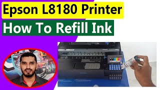 Epson L8180 Printer Ink Refill ll How To Fill Ink In Epson L8180 Printer Full Video II മലയാളം [upl. by Viviana974]