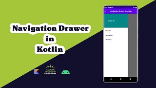 How to creat a Navigation drawer in android studio kotlin [upl. by Huttan425]