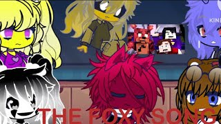 Fnaf 1 reacts to foxy song gacha life fnaf [upl. by Erminna]