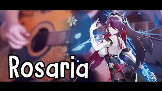 Rosaria Theme quotNo Overtime Everquot Acoustic Guitar Cover  Genshin Impact [upl. by Perren]