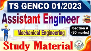 TS GENCO AE Mechanical Section A Study material for all Mechanical aspirants by SRINIVASMech [upl. by Junia888]