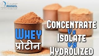 Types of Whey protein  whey concentrate vs isolate vs hydrolyzed  fitness rockers India [upl. by Kleiman]