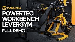 Powertec Workbench Levergym  Full Demo  FREE EXERCISE CHART DOWNLOAD [upl. by Sessler328]