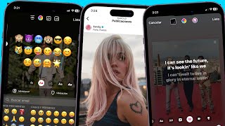 INSTAGRAM ESTILO IPHONE en ANDROID 2023 con FUENTES IOS MUSICA CON LETRAS IOS EN HISTORIA  EMOJIS [upl. by Jesher]