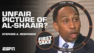 7 WARNINGS  Stephen A responds to Texans GMs comments on Azeez AlShaair narrative  First Take [upl. by Nivle]